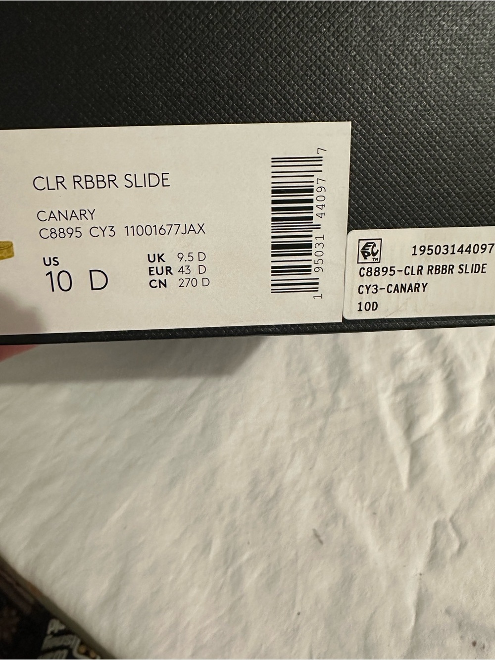 Coach Marbled Yellow Slide Sandals - Picture 6 of 6
